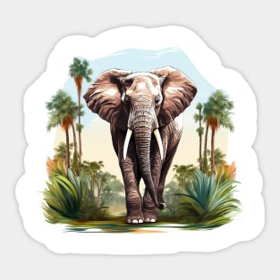 I Love Elephants Sticker